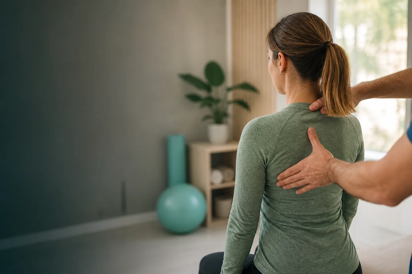 Valoración de cuello y espalda en una consulta de fisioterapia en El Berrón