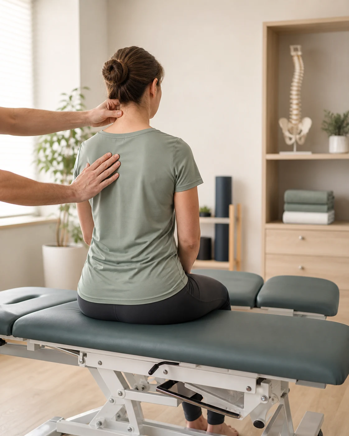 Valoración cervical personalizada en una consulta de fisioterapia en El Berrón